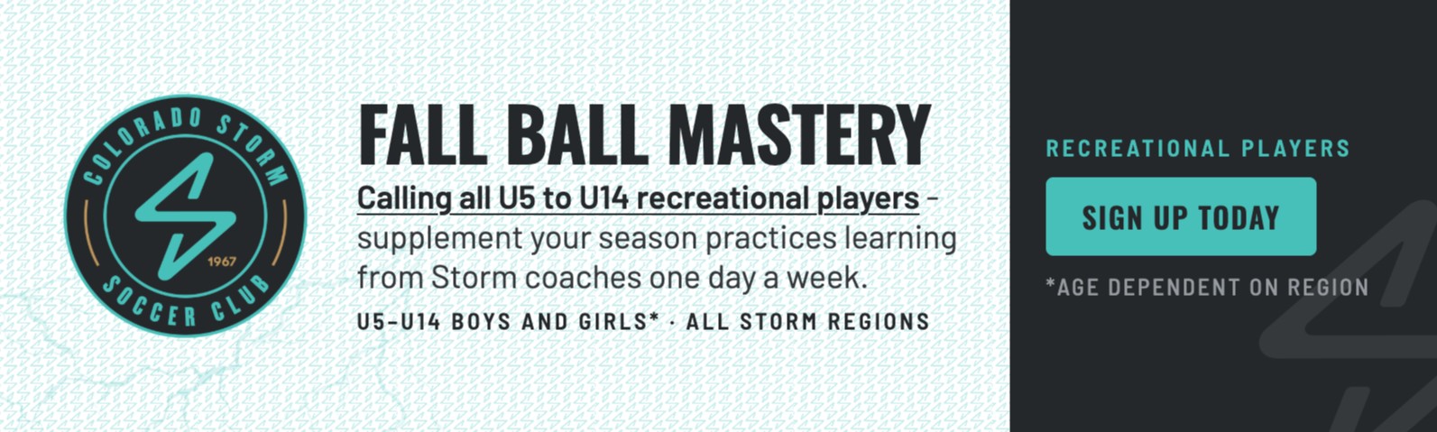 Fall Ball Mastery Digital Ad Large