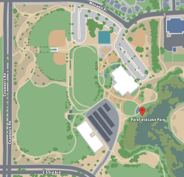 Parkfield Lake Park map