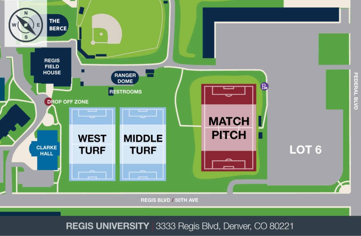 REGIS Parking Facilities Map