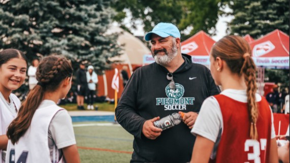 College Coach Recuiting Female Soccer Players