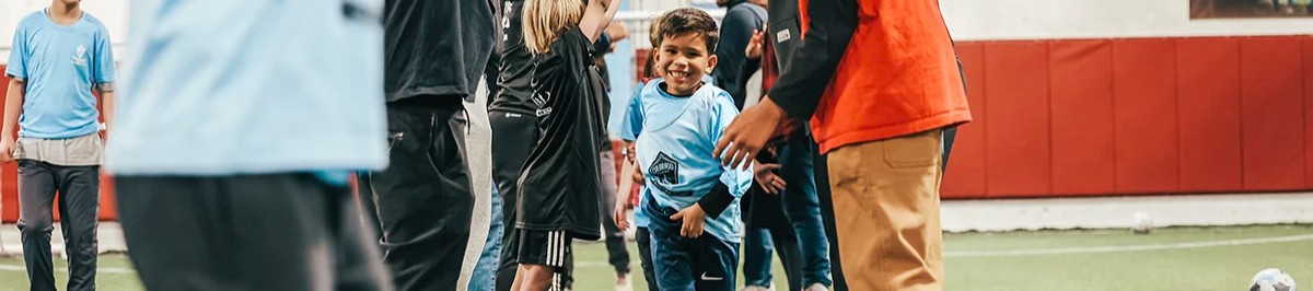 adaptive soccer player running through a tunnel 1